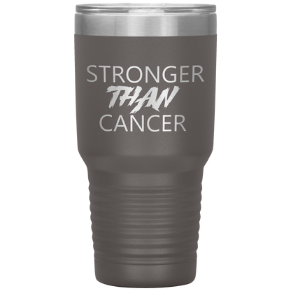 Stronger Than Cancer Ninja Tumbler Pewter