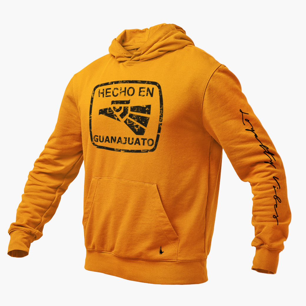 Hecho En Guanajuato Graphic Hoodie - Gold - Loyalty Vibes