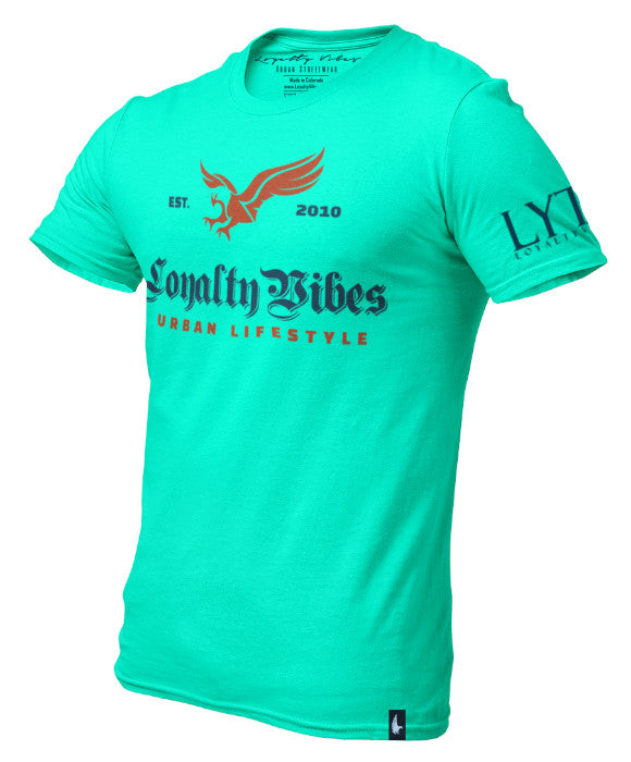 Heritage Classic Graphic T-Shirt Teal Men's - Loyalty Vibes