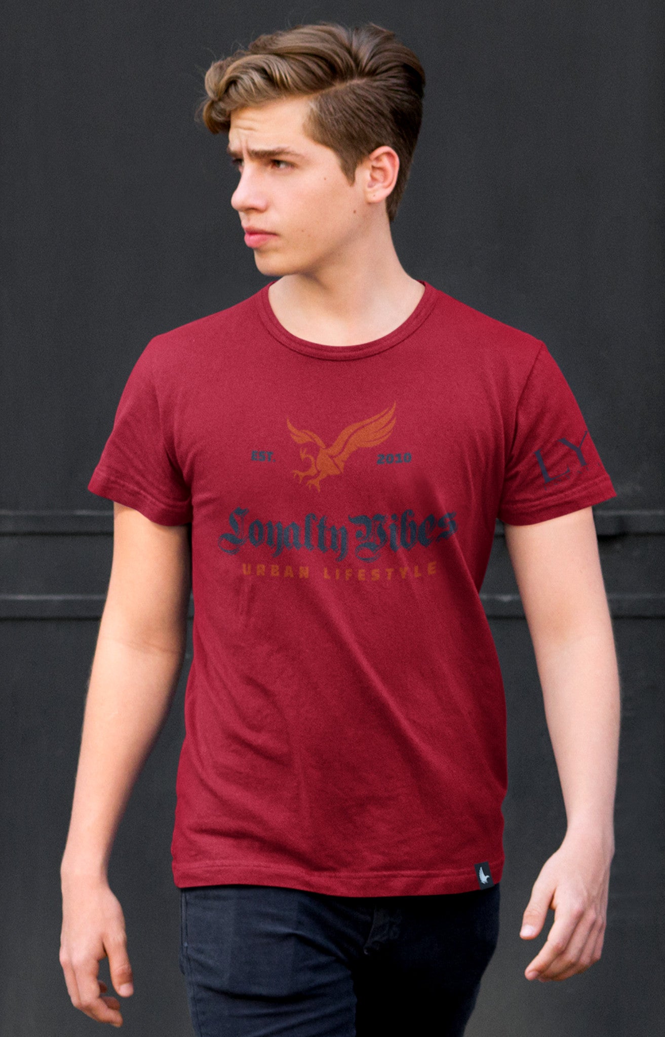 Heritage Classic Graphic T-Shirt Maroon Men's - Loyalty Vibes