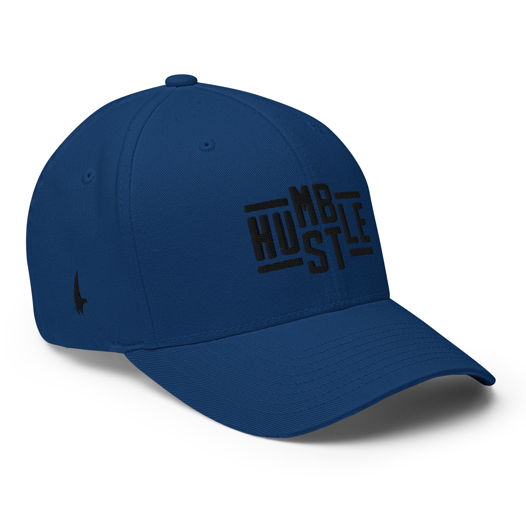 Loyalty Vibes Hustle Fitted Hat Blue / Black Fitted - Loyalty Vibes