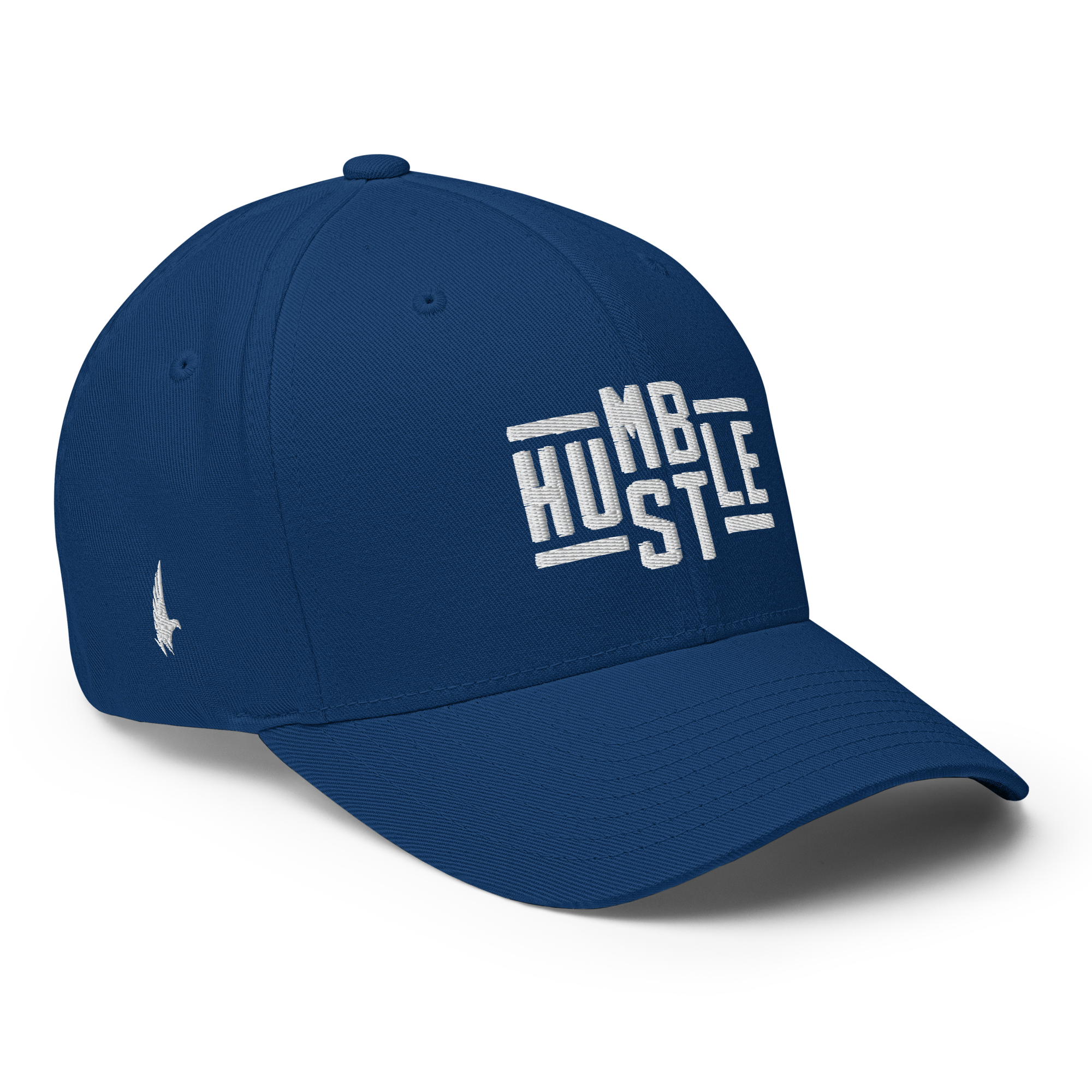 Loyalty Vibes Hustle Fitted Hat Blue / White Fitted - Loyalty Vibes