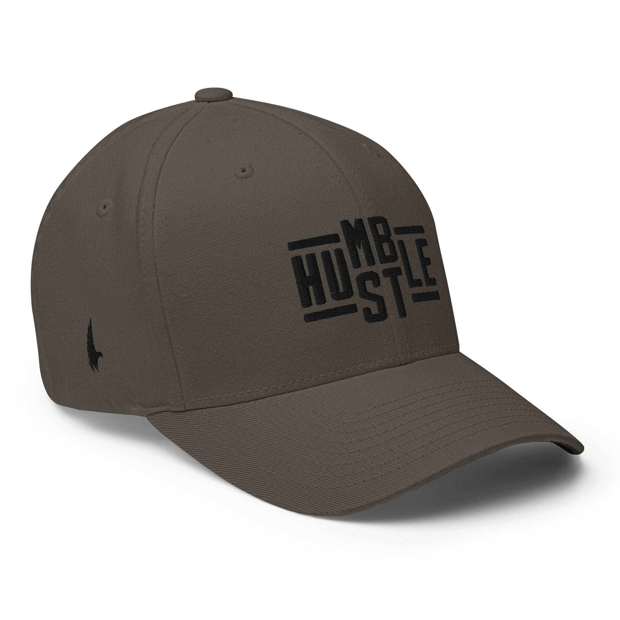 Loyalty Vibes Hustle Fitted Hat Charcoal Gray / Black Fitted - Loyalty Vibes