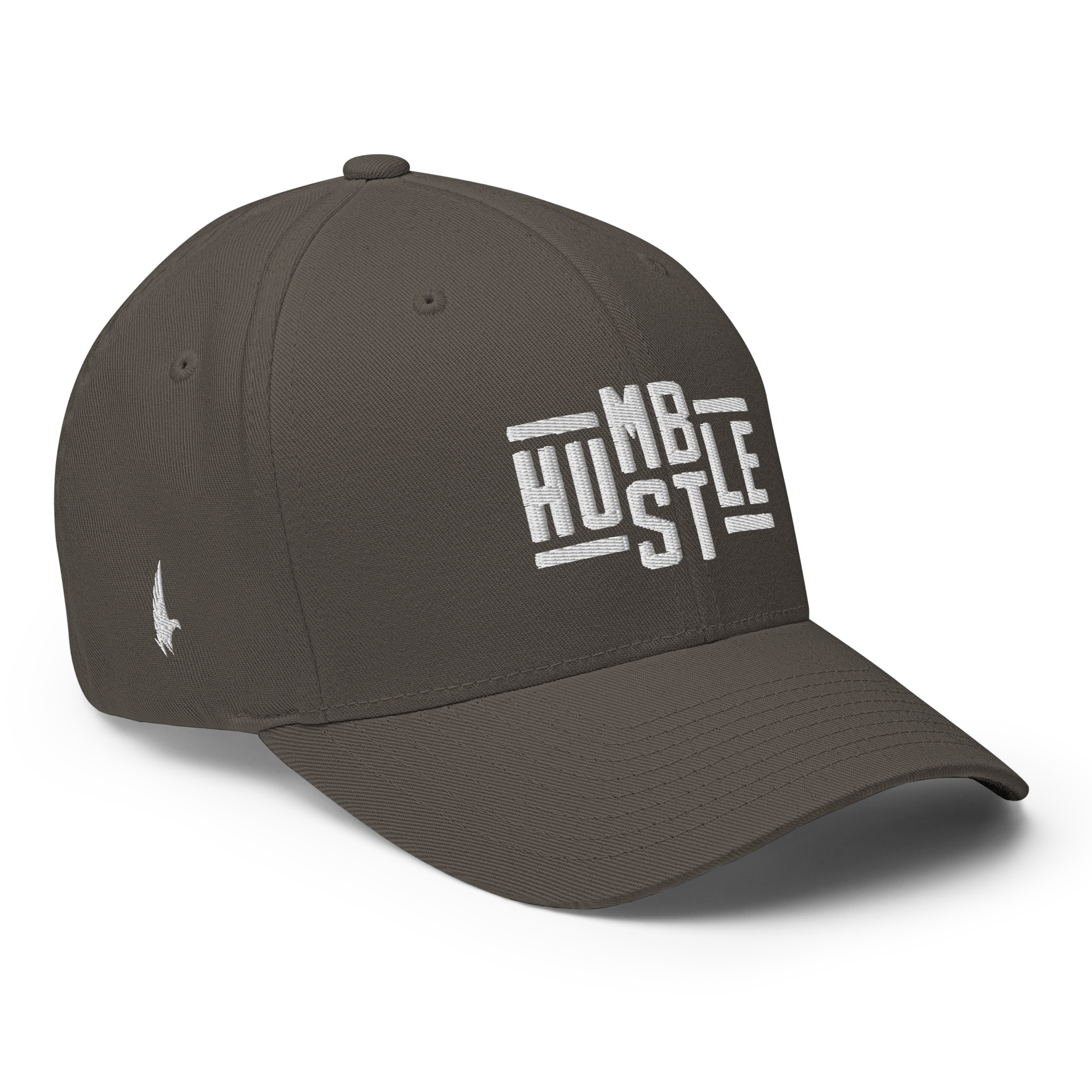 Loyalty Vibes Hustle Fitted Hat Charcoal Gray / White Fitted - Loyalty Vibes