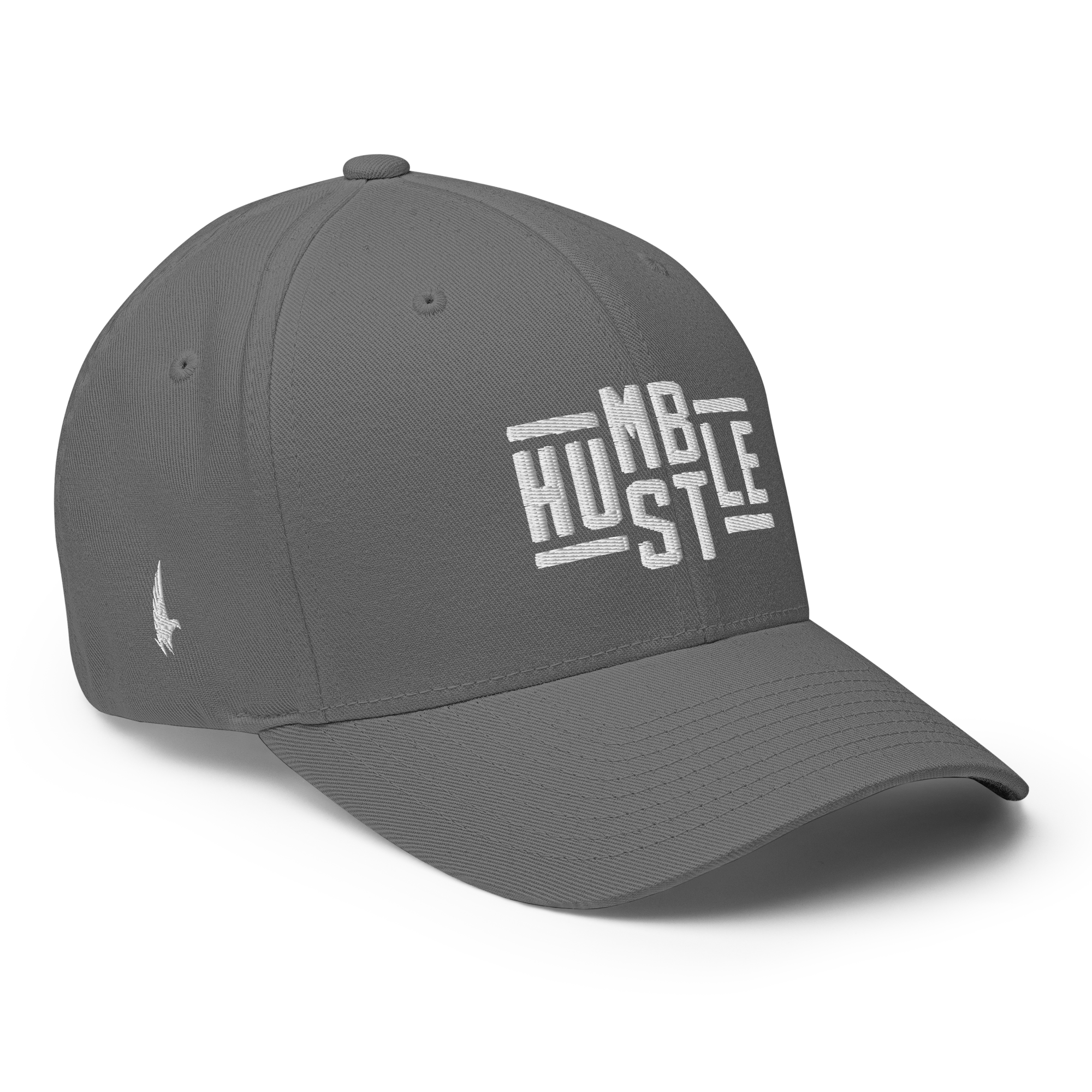 Loyalty Vibes Hustle Fitted Hat Gray / White Fitted - Loyalty Vibes