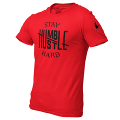 Hustle Hard Tee Red - Loyalty Vibes