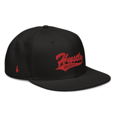Hustle Harder Snapback Hat Black Red OS - Loyalty Vibes