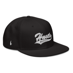 Hustle Harder Snapback Hat Black White OS - Loyalty Vibes