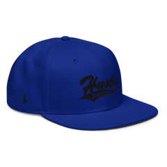 Hustle Harder Snapback Hat Blue Black OS - Loyalty Vibes