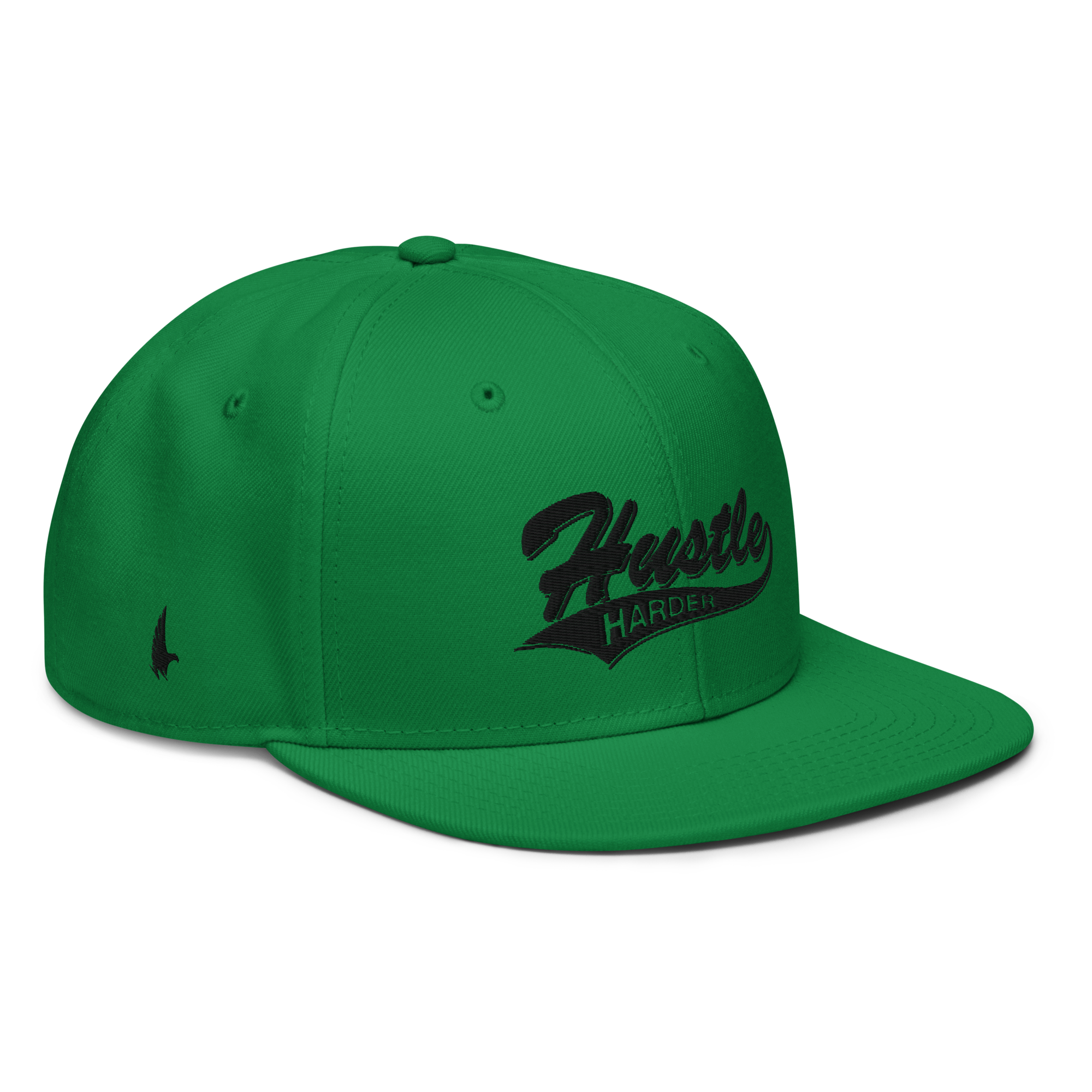 Hustle Harder Snapback Hat Green / Black OS - Loyalty Vibes
