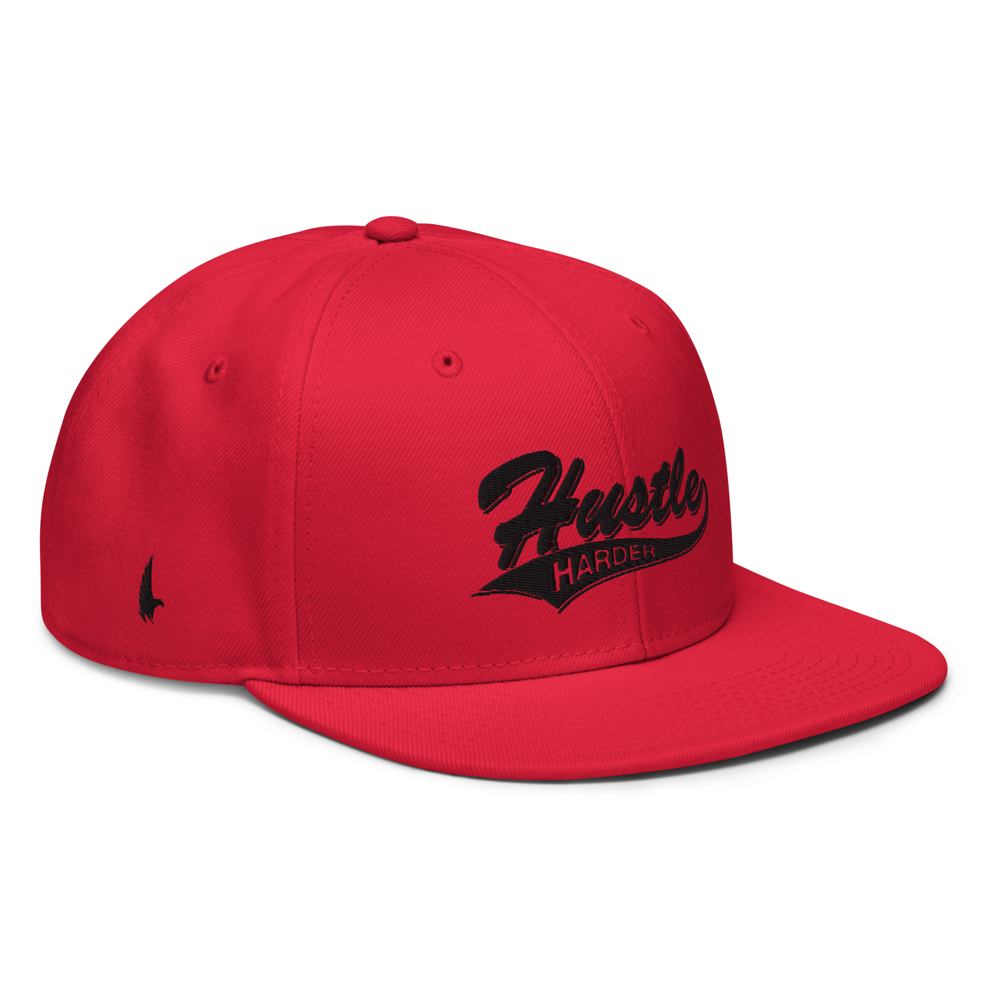 Hustle Harder Snapback Hat Red / Black OS - Loyalty Vibes
