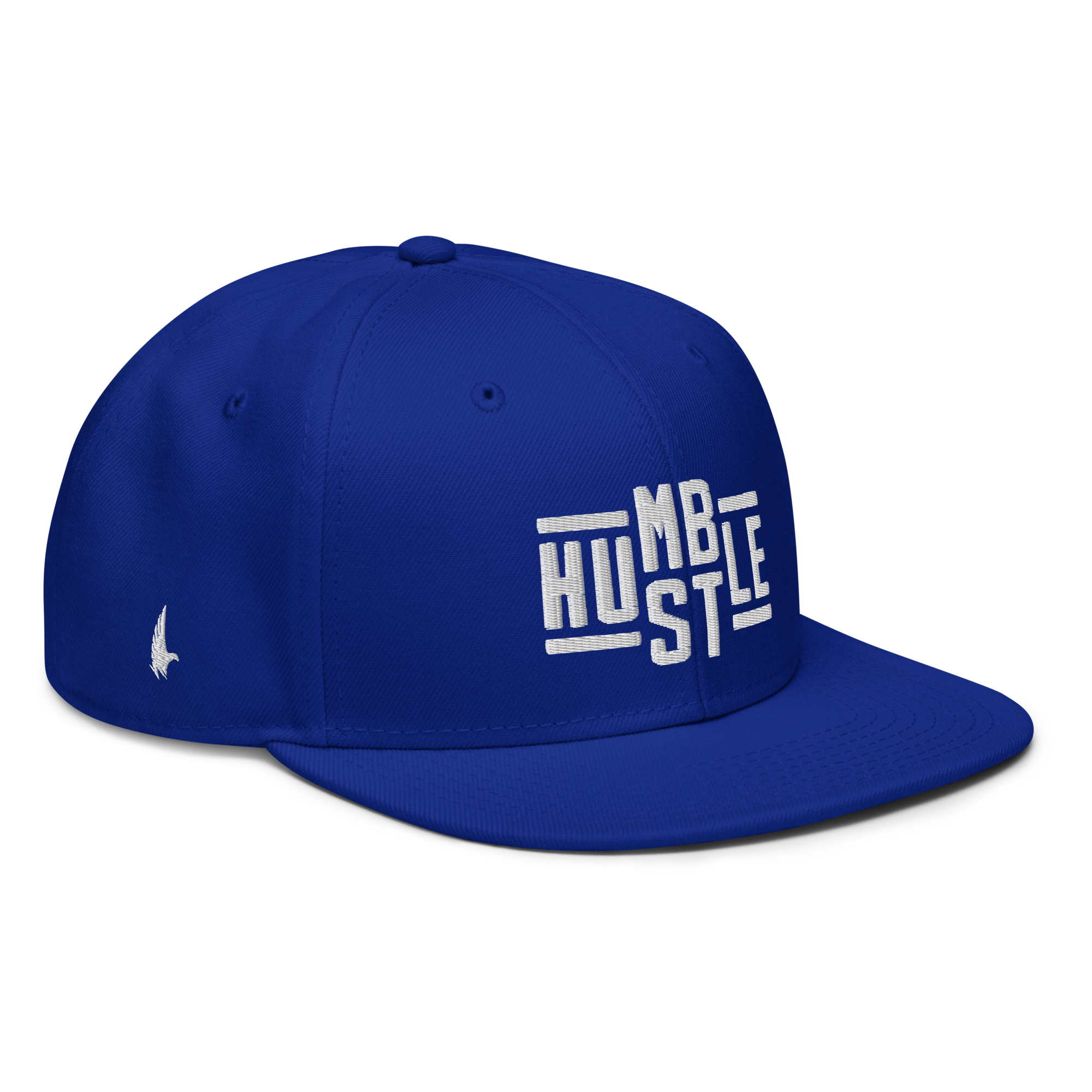 Hustle Snapback Hat Blue/White OS - Loyalty Vibes