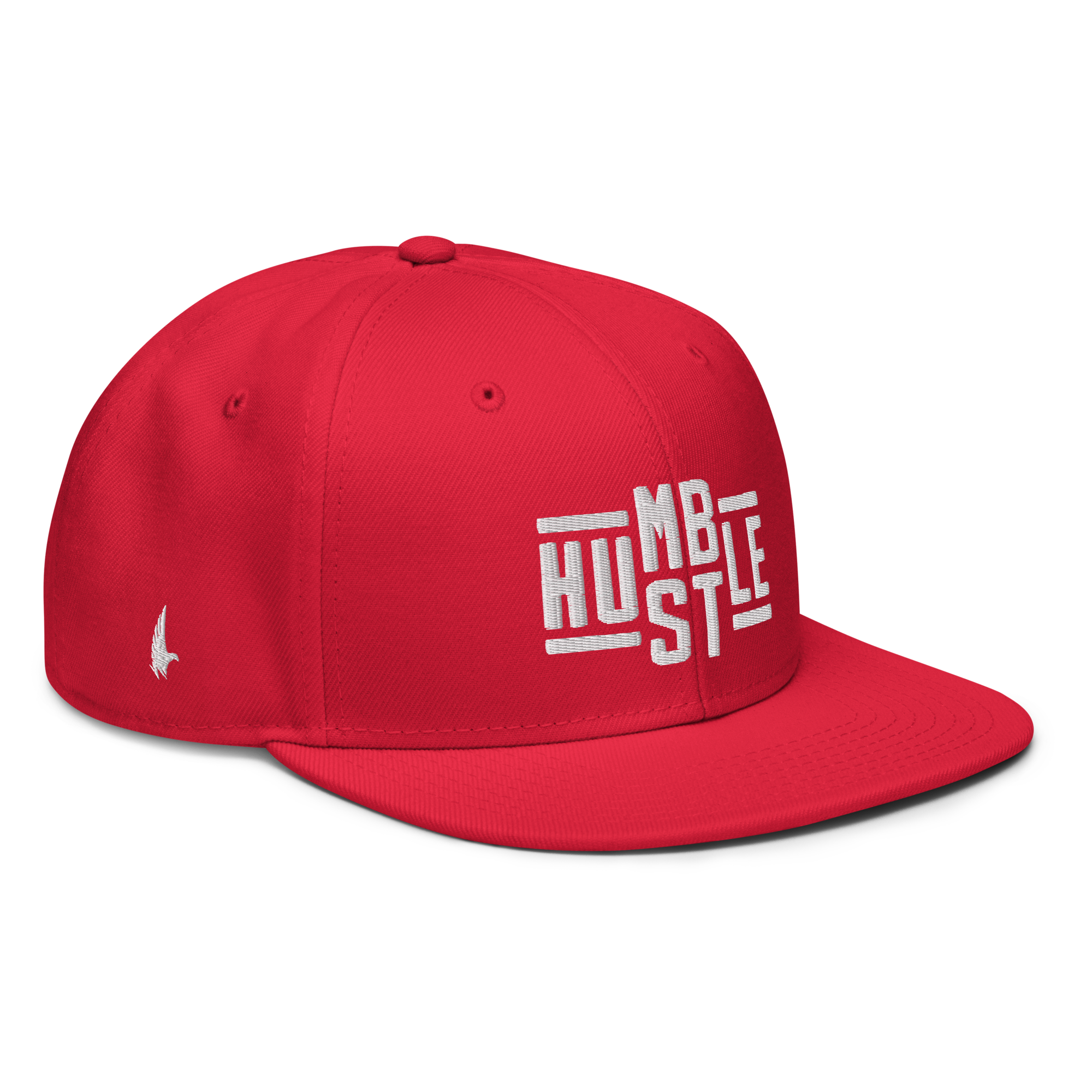 Hustle Snapback Hat Red/White OS - Loyalty Vibes