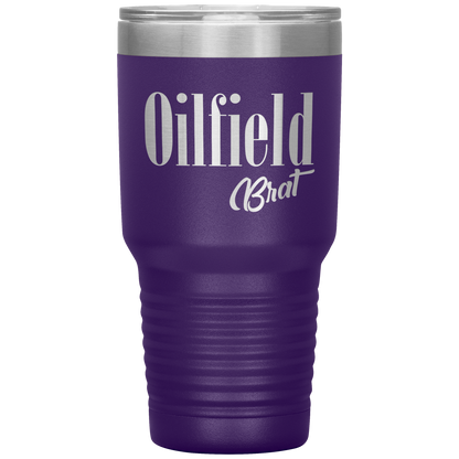 Sassy Oilfield Brat Tumbler Purple