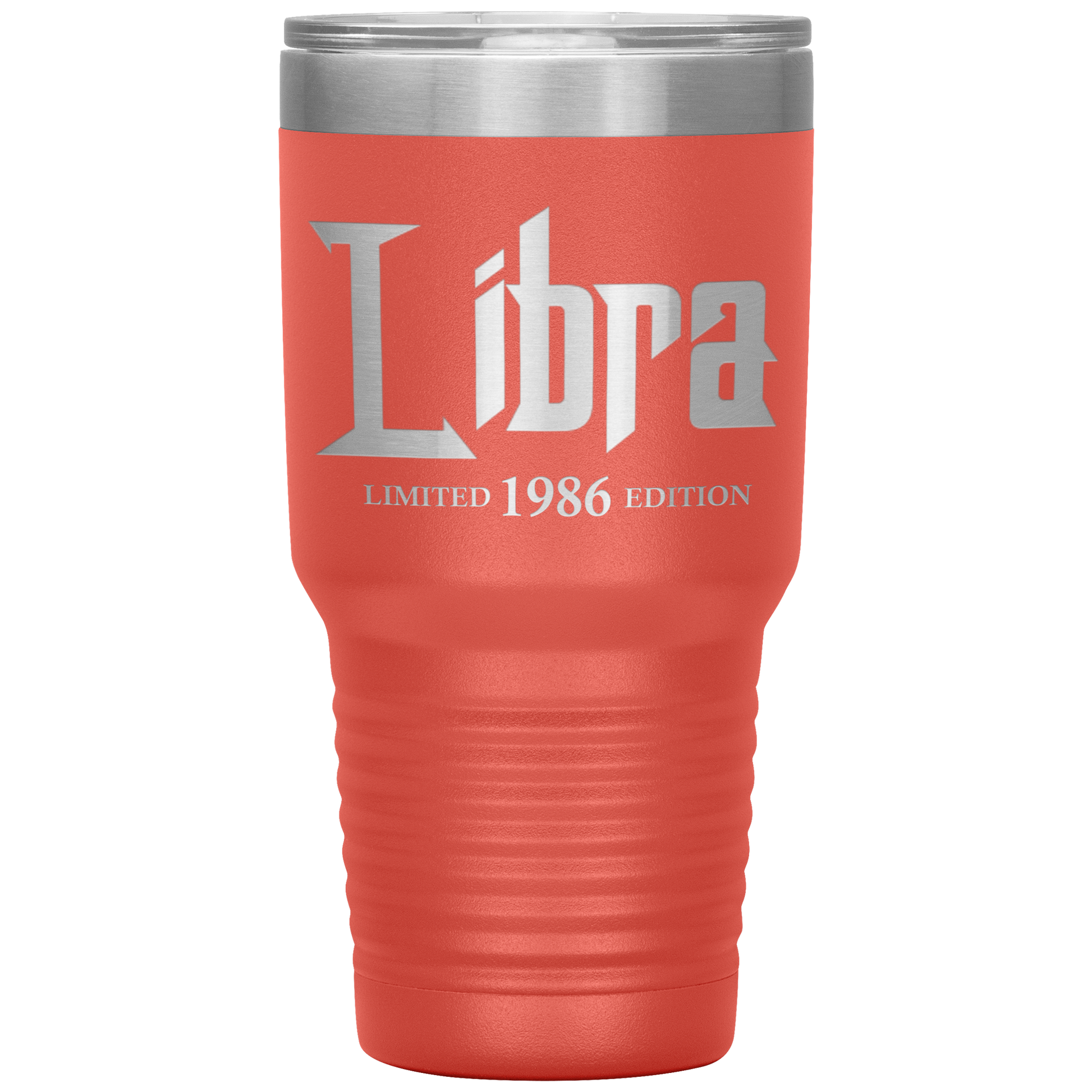 1986 Limited Edition Libra Tumbler Coral