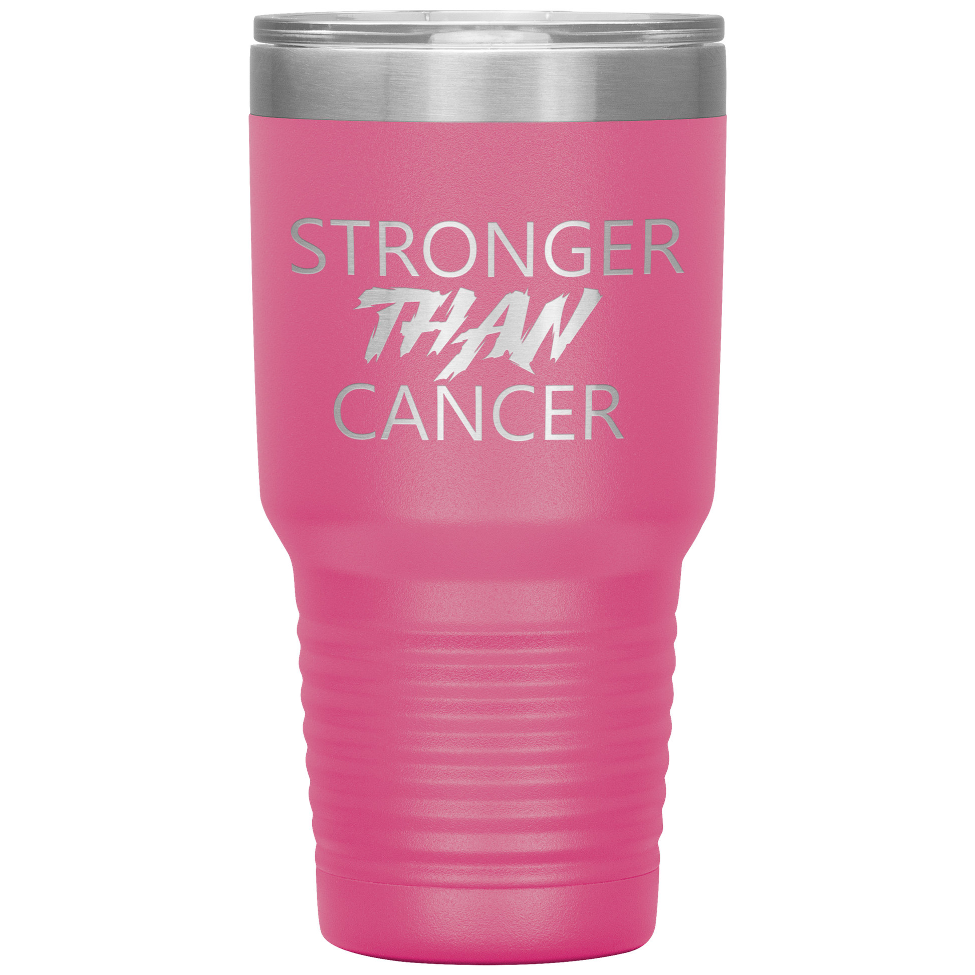 Stronger Than Cancer Ninja Tumbler Pink