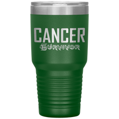 Cancer Survivor Tumbler Green - Loyalty Vibes
