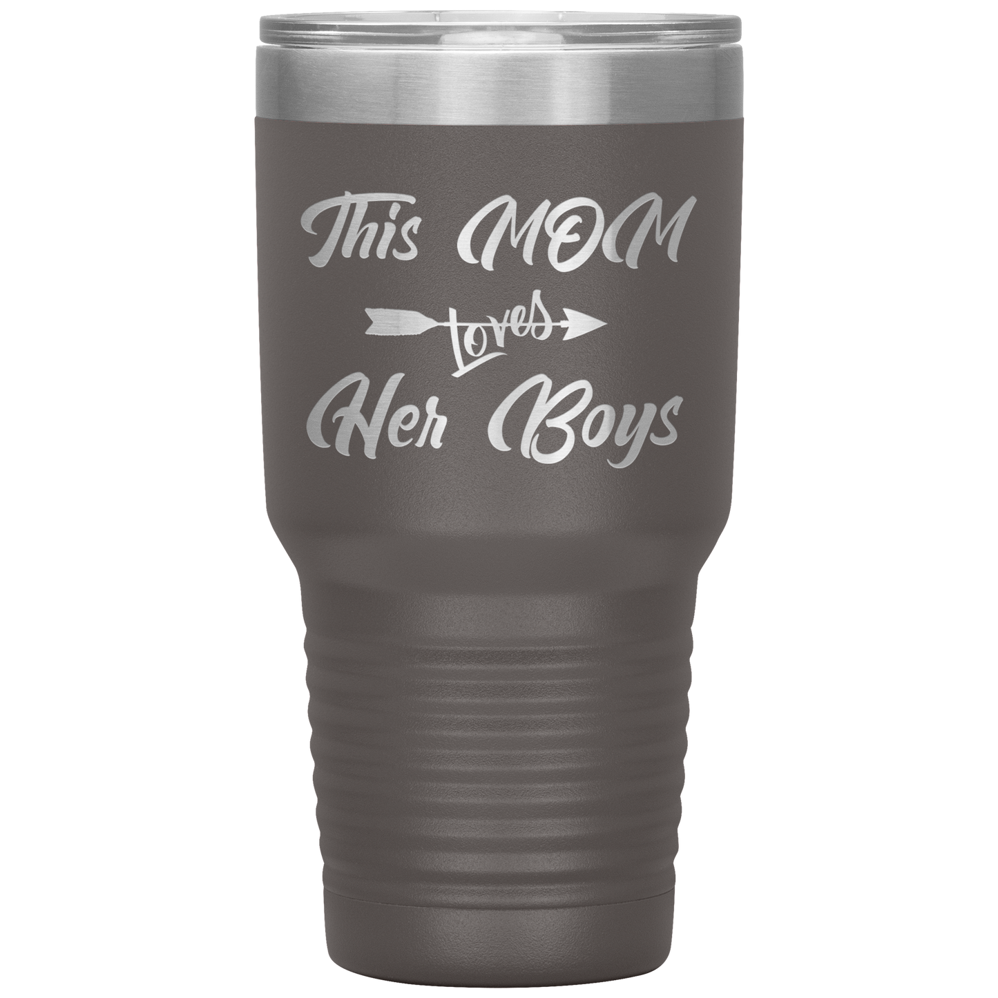 This Mom Loves Her Boys Tumbler Pewter