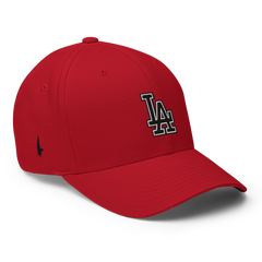 LA Fitted Hat Red - Loyalty Vibes