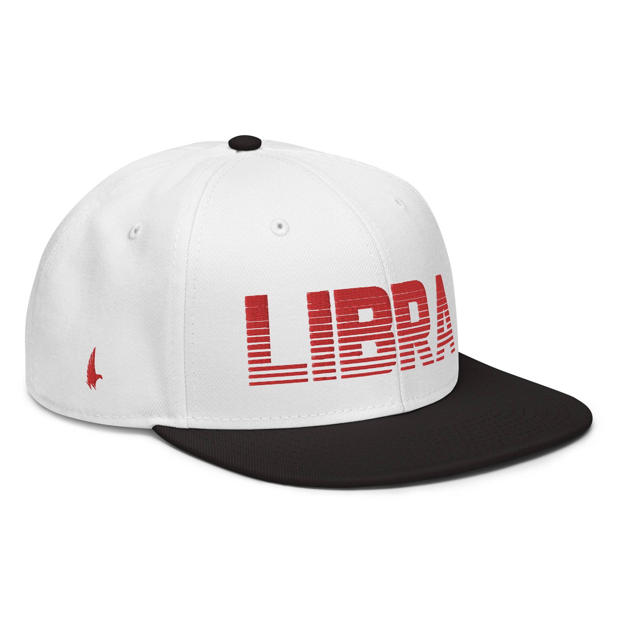 Libra Snapback Hat - White / Red / Black - Loyalty Vibes