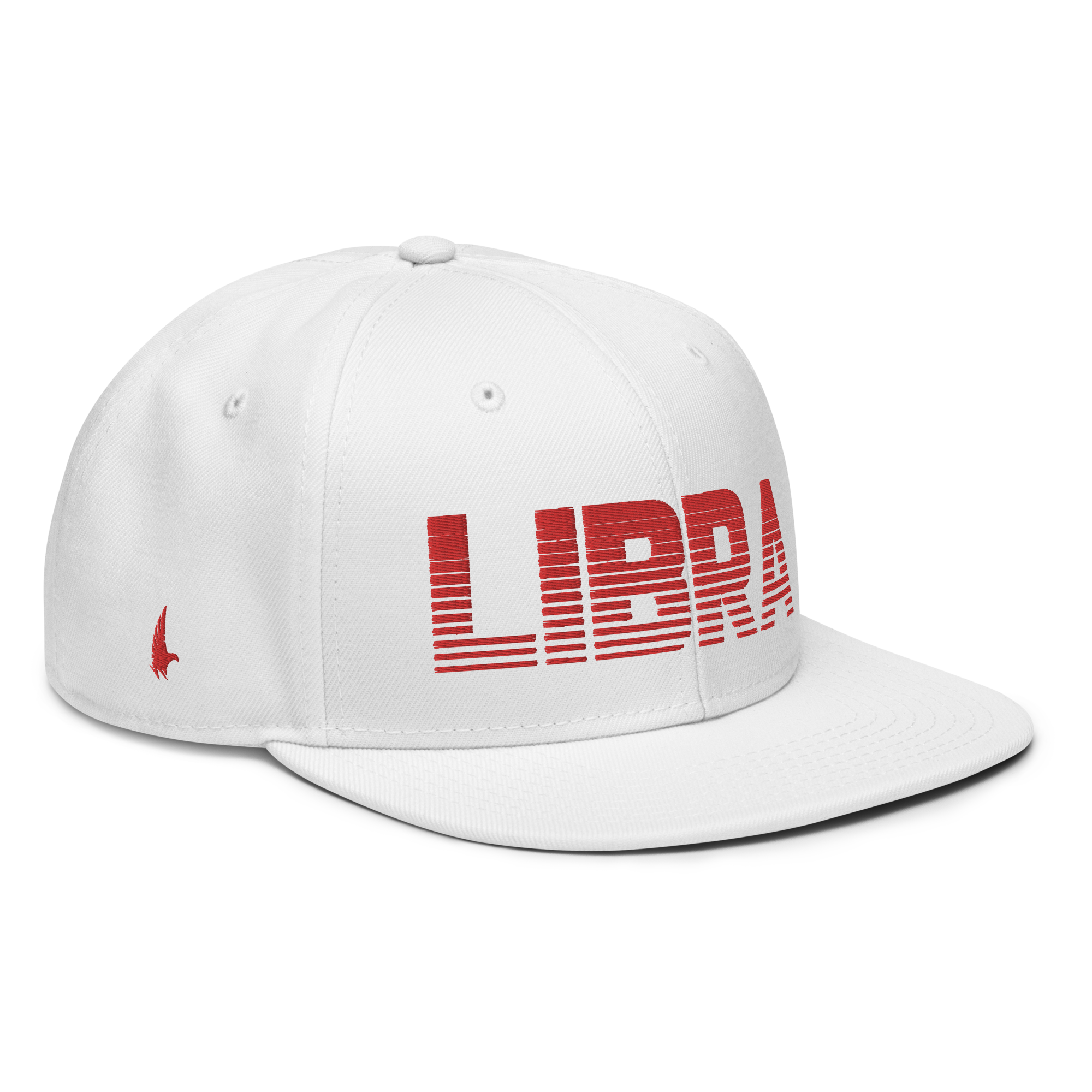 Libra Snapback Hat - White / Red - Loyalty Vibes
