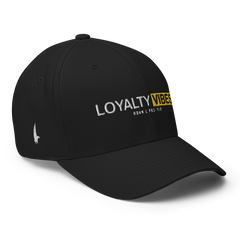 Lifestyle Logo Fitted Hat Black - Loyalty Vibes