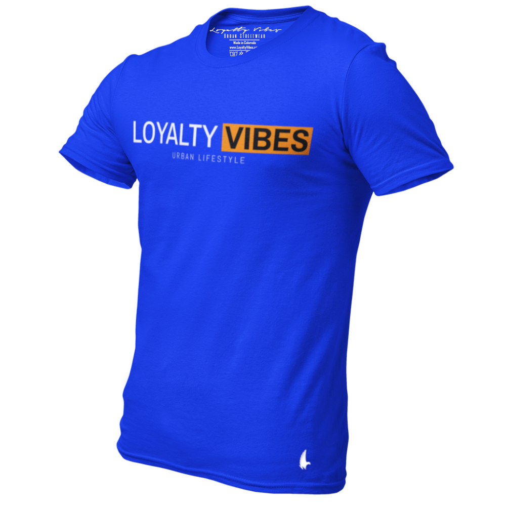 Lifestyle Logo Graphic Tee Blue Men's - Loyalty Vibes
