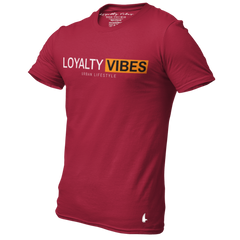 Lifestyle Logo Graphic Tee Maroon - Loyalty Vibes