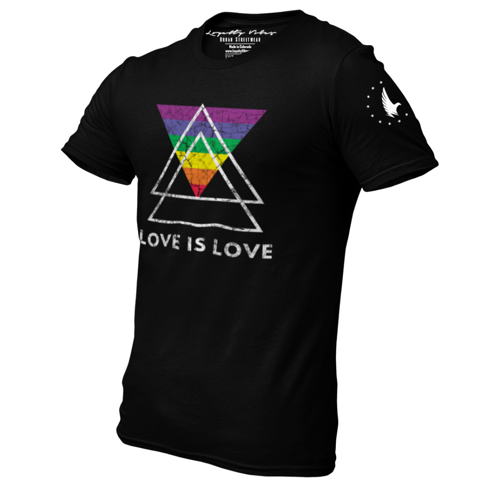 Love Is Love Pride Graphic Tee Black - Loyalty Vibes