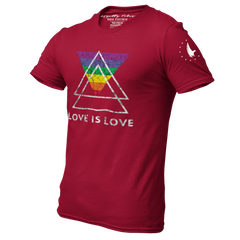 Love Is Love Pride Graphic Tee Maroon - Loyalty Vibes