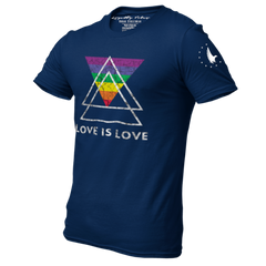 Love Is Love Pride Graphic Tee Navy - Loyalty Vibes