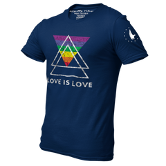Love Is Love Pride T-Shirt Navy - Loyalty Vibes