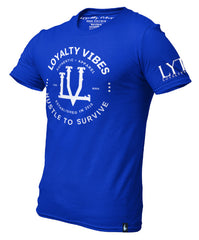 Loyalty Gage Graphic Tee Blue - Loyalty Vibes