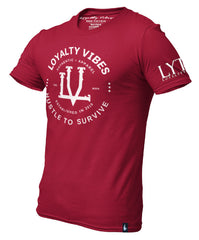 Loyalty Gage Graphic Tee Maroon - Loyalty Vibes