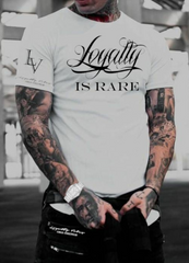 Loyalty Is Rare Men's Tee White - Loyalty Vibes