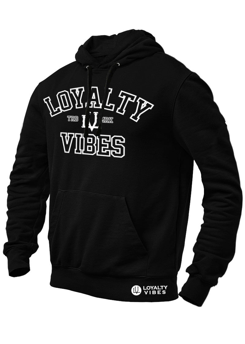 Crest Graphic Hoodie Black - Loyalty Vibes