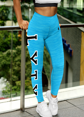 LYTY Workout Leggings Carribean Blue - Loyalty Vibes