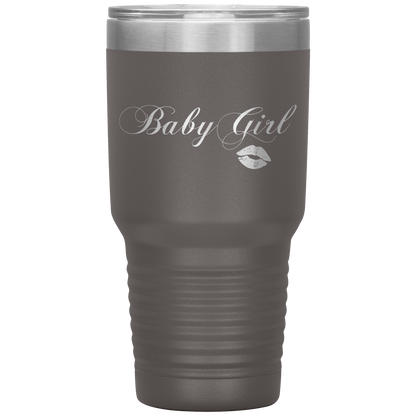 Baby Girl Kisses Tumbler Pewter Loyalty Vibes