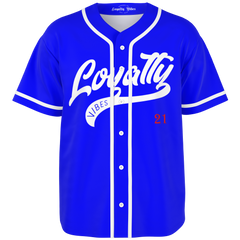 Loyalty Force Baseball Jersey Blue Men's/Unisex - Loyalty Vibes