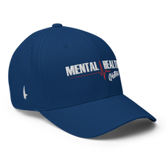 Mental Health Matters Fitted Hat Blue White - Loyalty Vibes