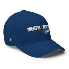 Mental Health Matters Fitted Hat Blue / White - Loyalty Vibes