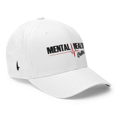 Mental Health Matters Fitted Hat White / Black - Loyalty Vibes