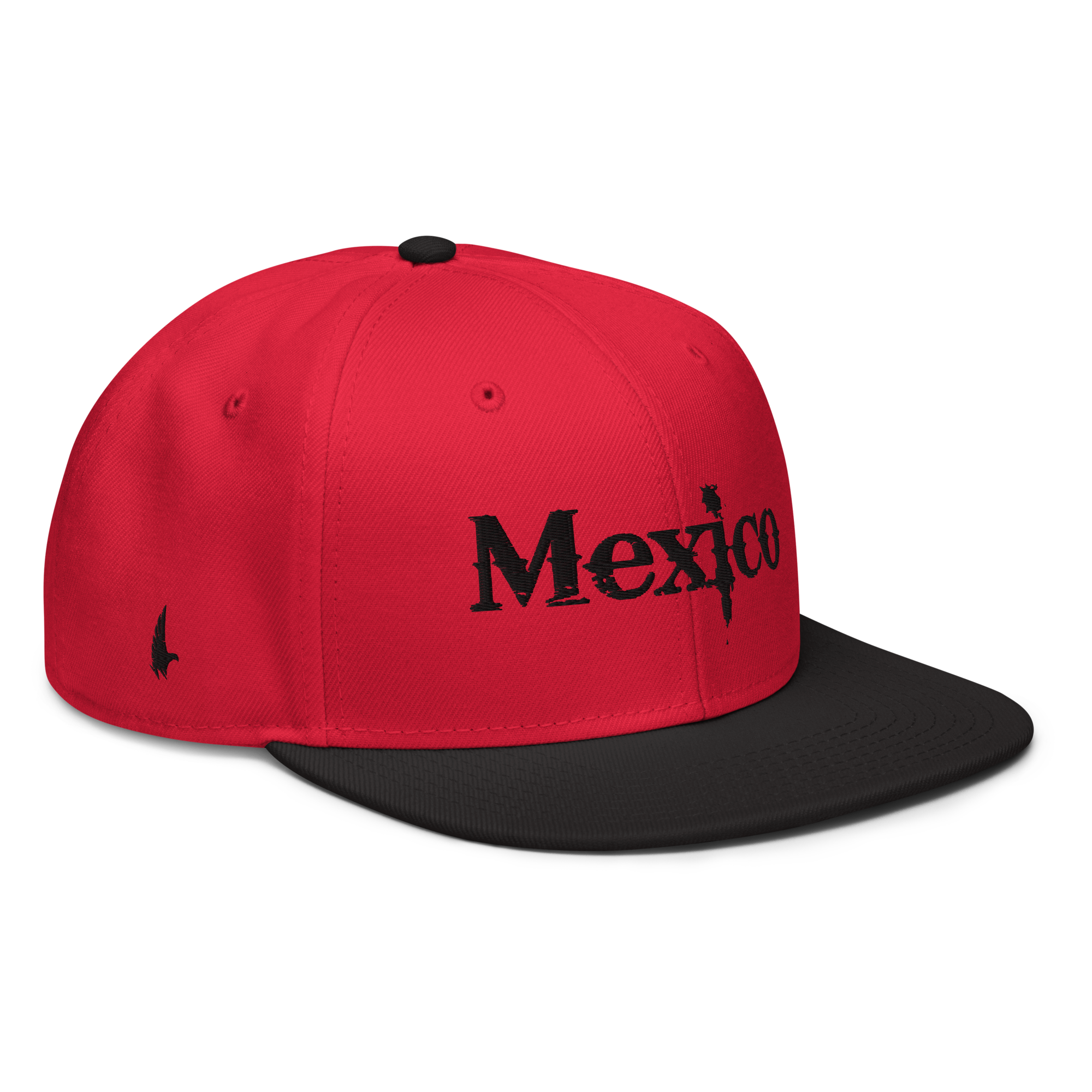 Mexico Snapback Hat - Red/Black/Black OS - Loyalty Vibes