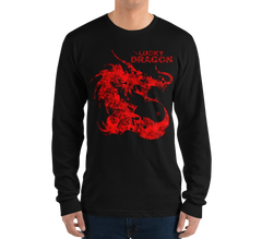 Lucky Dragon Long Sleeve Shirt Black - Loyalty Vibes