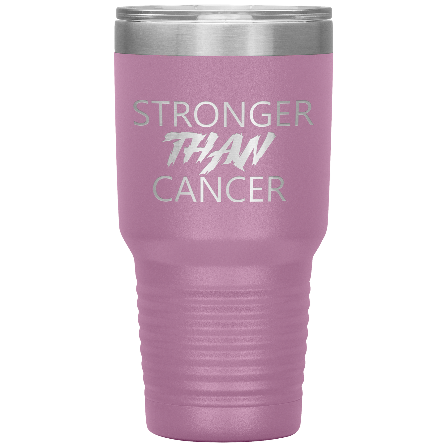 Stronger Than Cancer Ninja Tumbler Light Purple