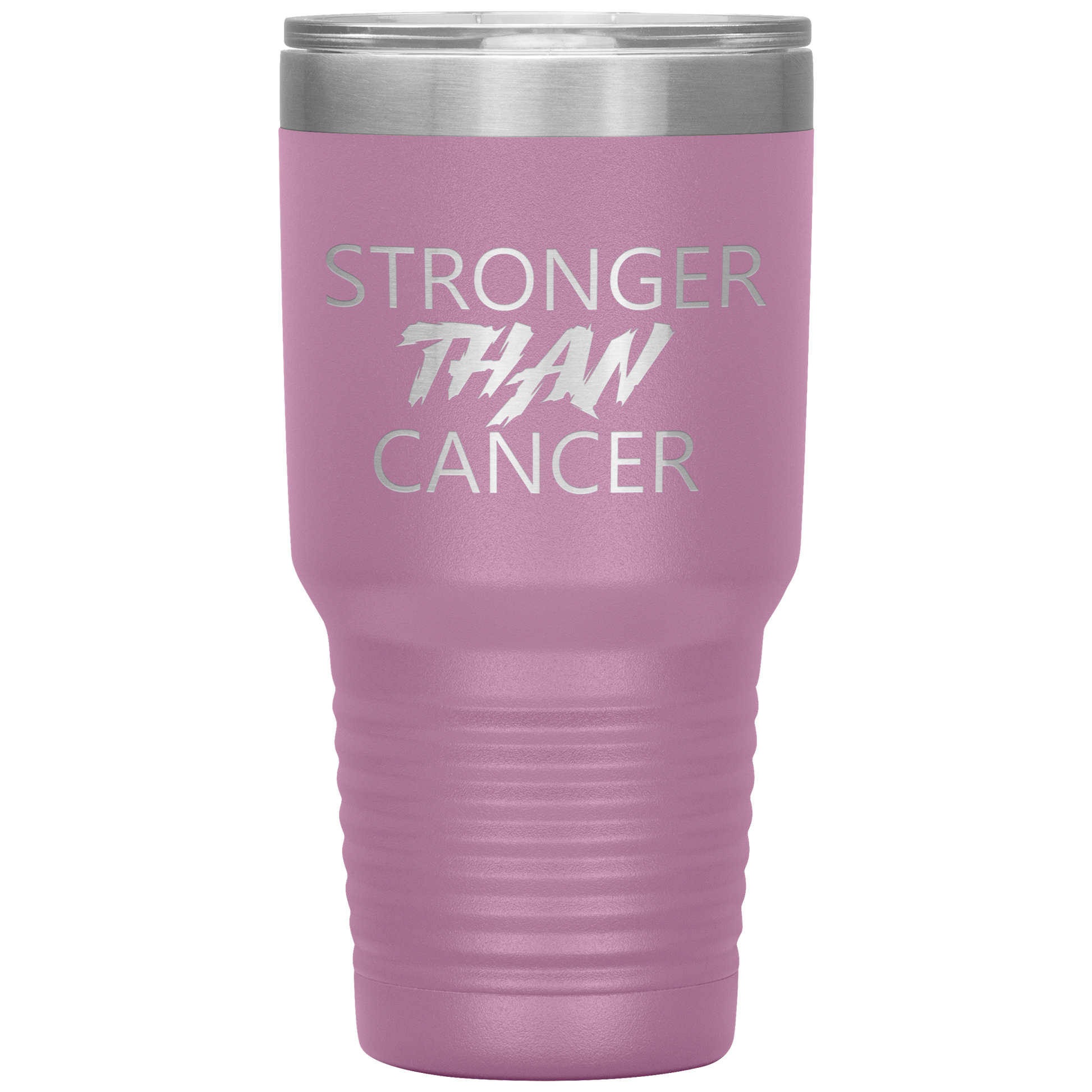 Stronger Than Cancer Ninja Tumbler Light Purple