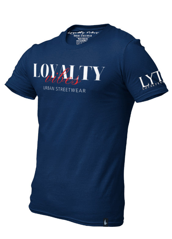 Official Loyalty Vibes Men's Short Sleeve Tee Navy - Loyalty Vibes