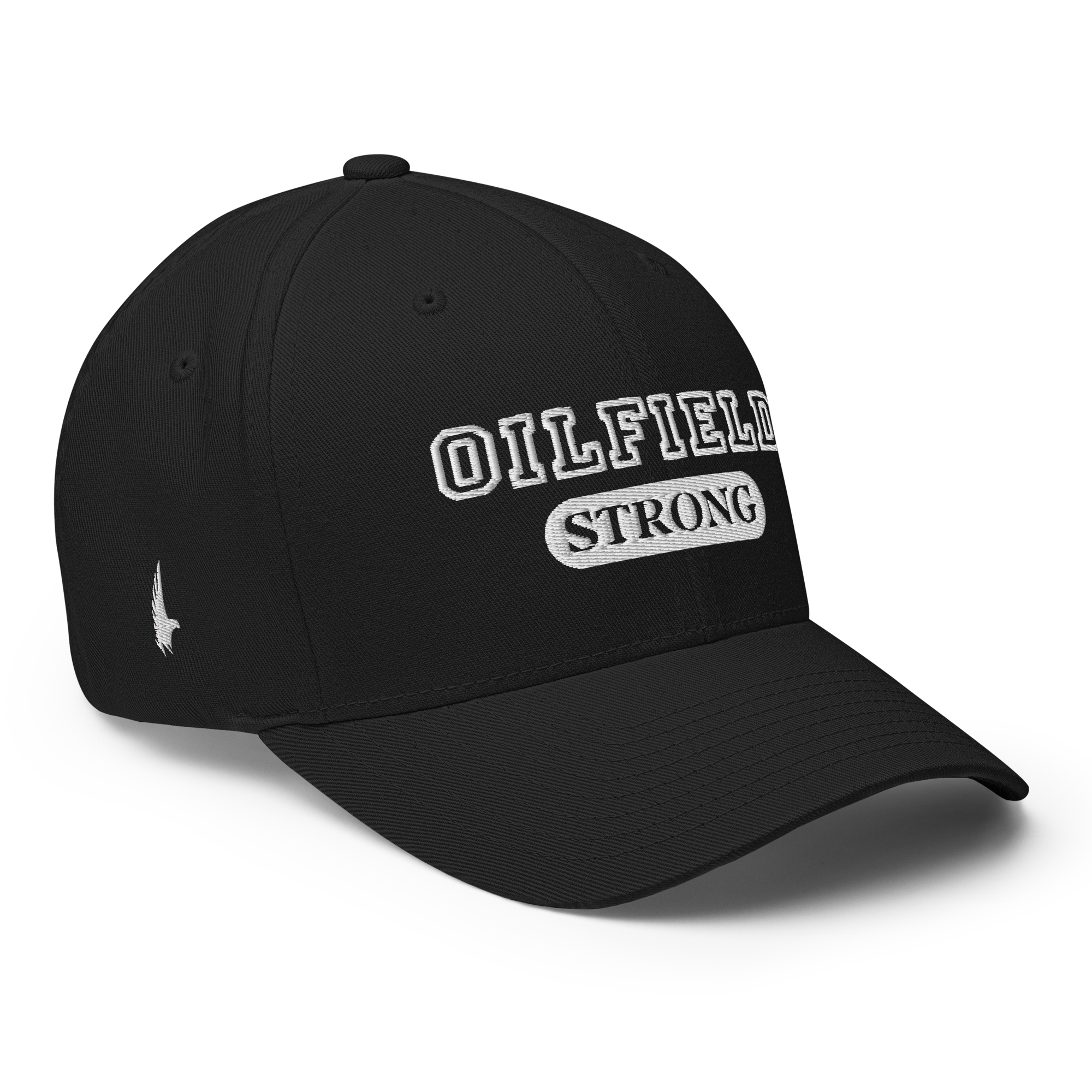 Oilfield Strong Fitted Hat Black - Loyalty Vibes