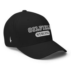Oilfield Strong Fitted Hat Black - Loyalty Vibes