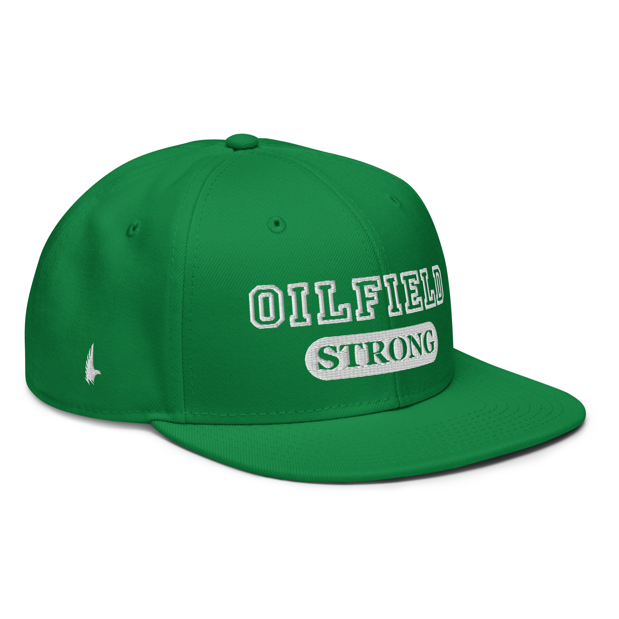 Oilfield Strong Snapback Hat - Green - Loyalty Vibes